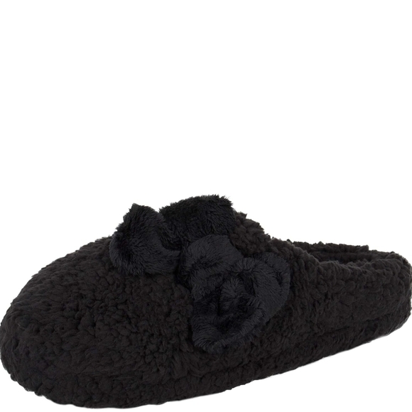 Jessica Simpson Black Fuzzy Slippers - Picture 3 of 3